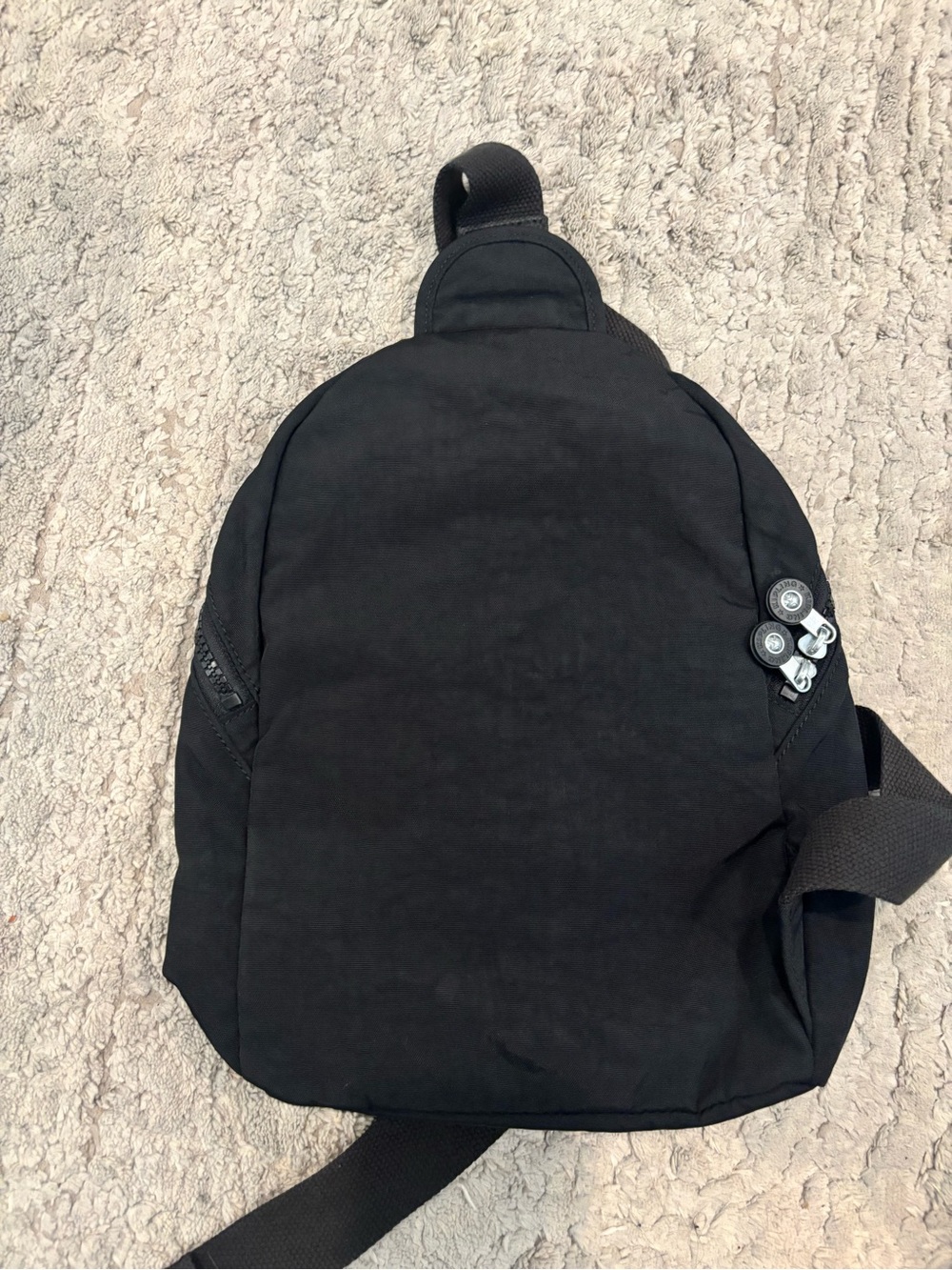 Kipling Black Sling Backpack - Compact Everyday Crossbody - Picture 2 of 4